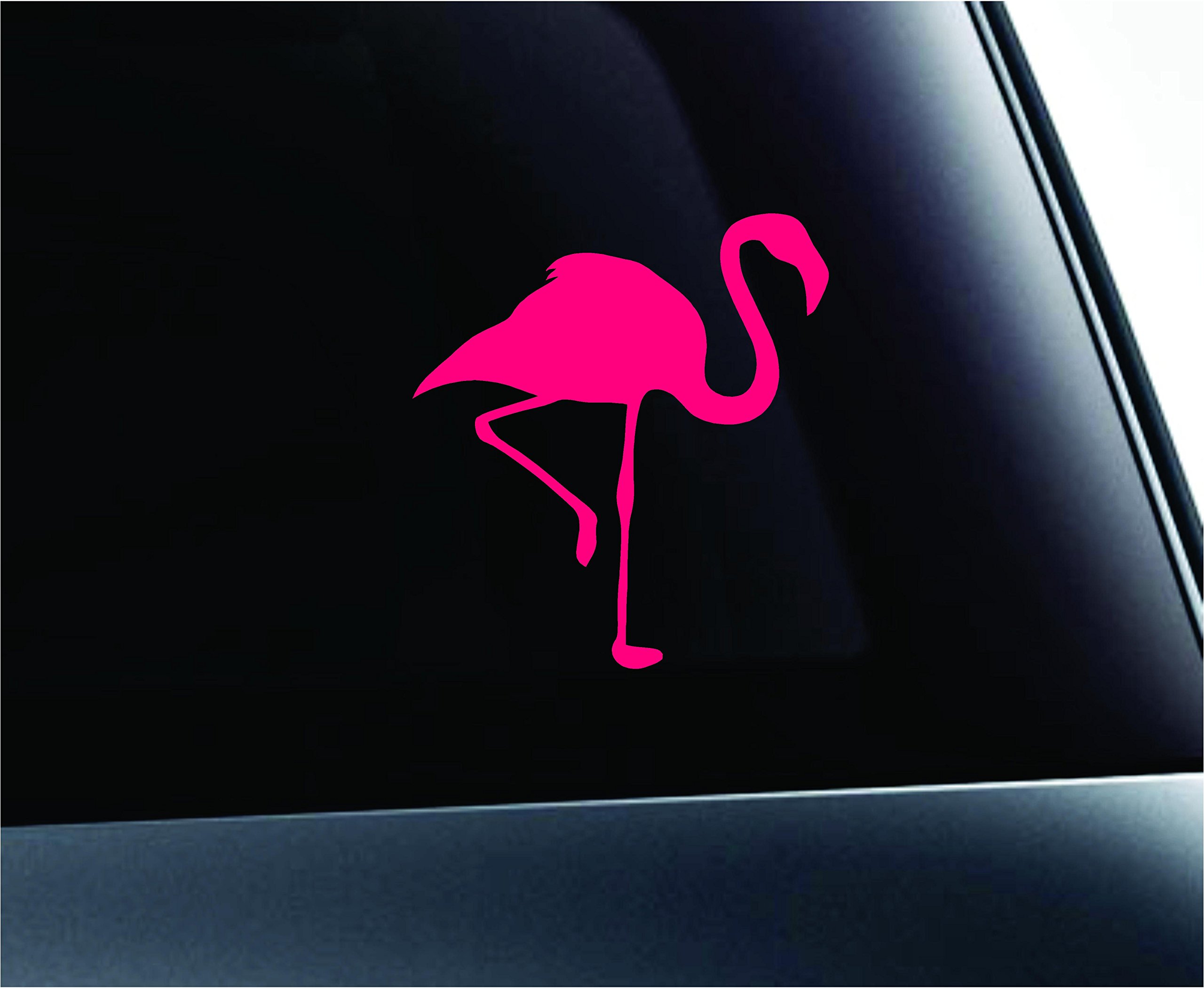ExpressDecor Car Flamingo Silhouette Symbol Decal Funny Car Truck Sticker Window (Pink)