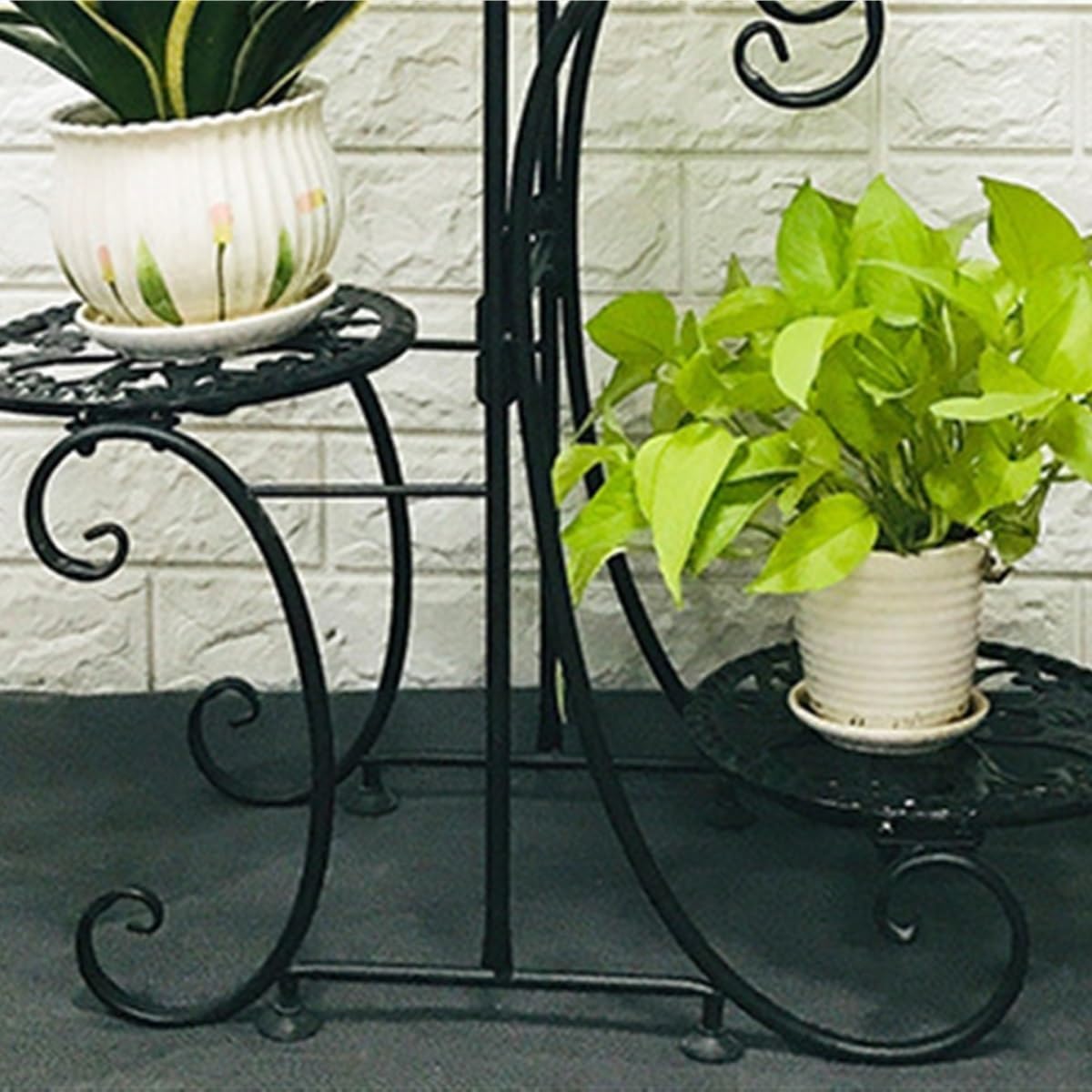 ヴィンテージ　フラワースタンド　花台 フラワースタンド ベランダ ガーデンラック花台キャスター付き 簡単