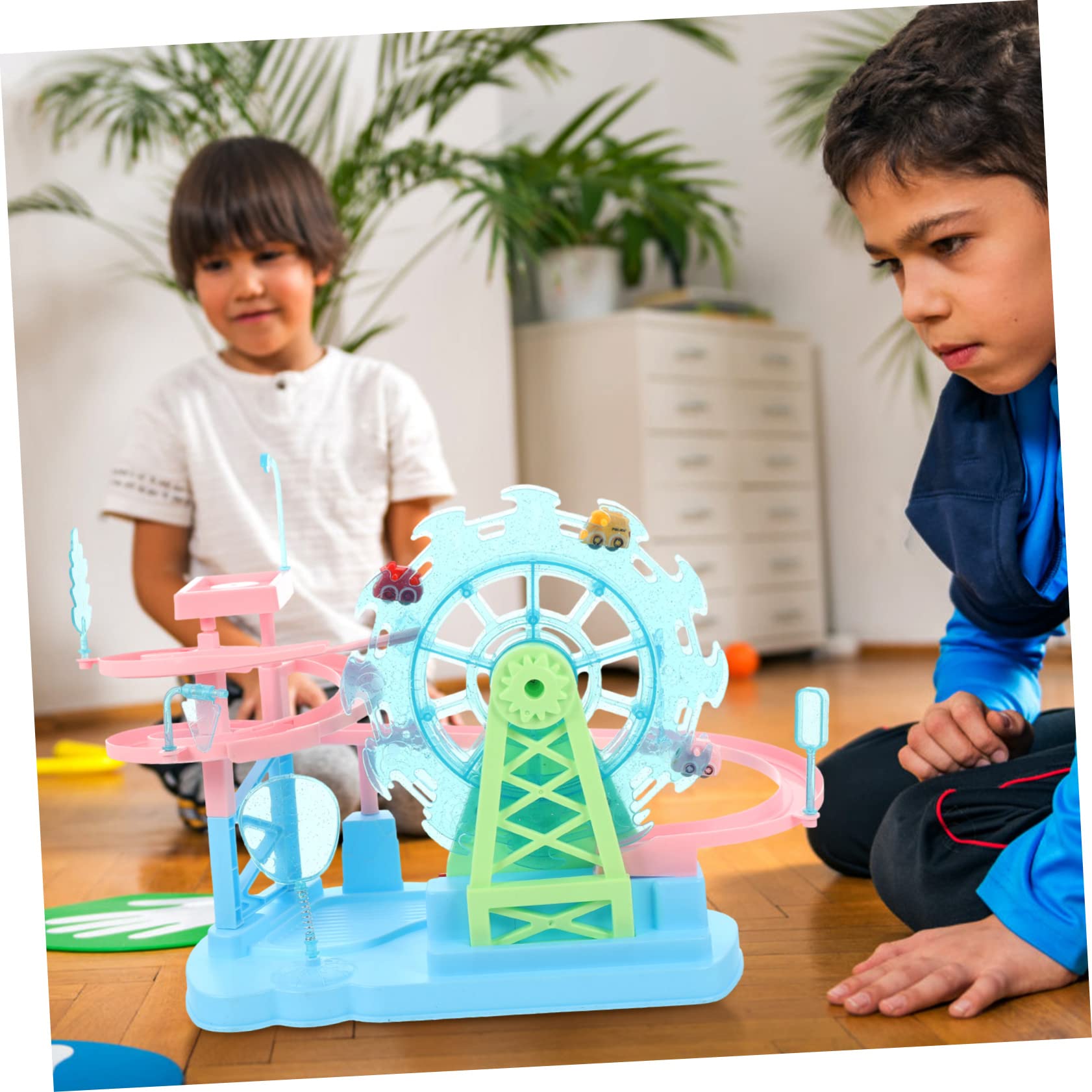 KOMBIUDA 1 Set Pista Elettrica Giocattolo Auto Salire Le Scale Giocattolo Educativo Per Bambini Ragazzi Ragazze