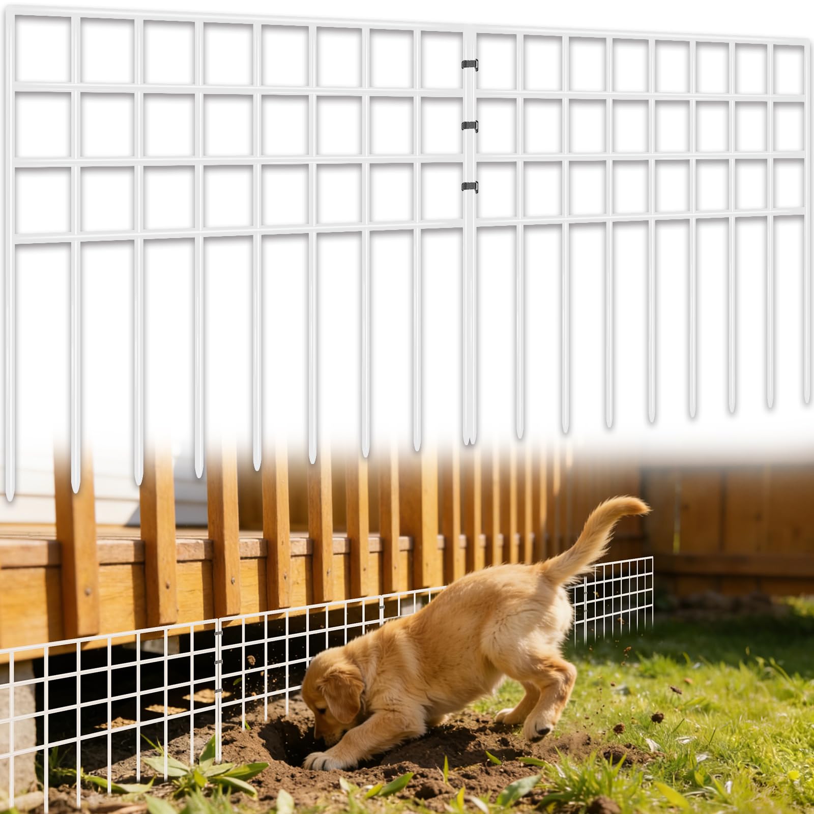 Garovee 17ft Garden Fence Animal Barrier