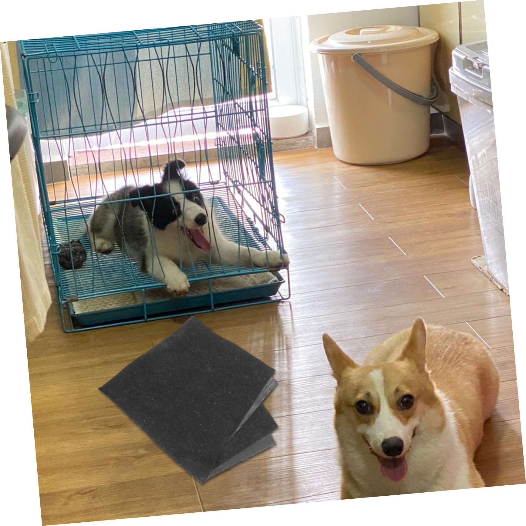 ibasenice Almohadillas Reutilizables de Fieltro para Perros y Cachorros, Lavables, Gran Tamaño, Antideslizantes para Entrenamiento en Jaula y Control de Orina