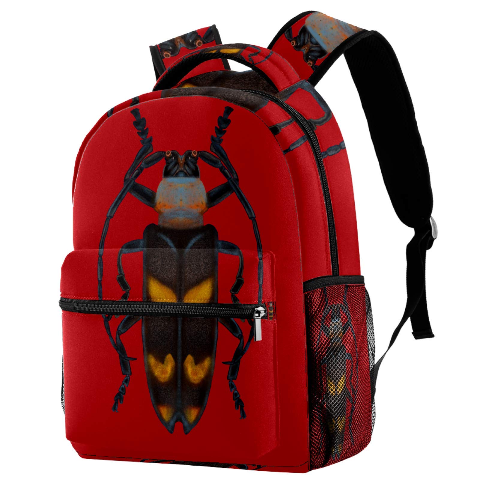 Lazen Color6 Lightweight Backpack College School Bag Laptop Daypack For Adults And Kids Casual Rucksack Insect
