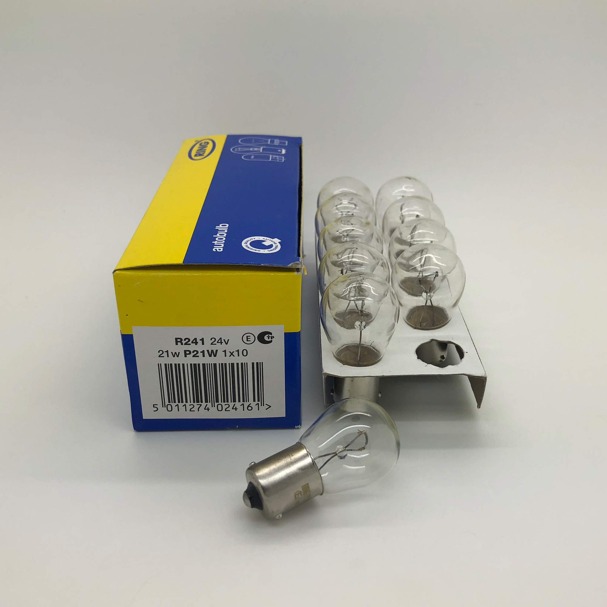 Ampoules P21W 24V BA15s - Lot De 10 - Pour Feux Stop, Clignotants, Recul - Véhicules 24V