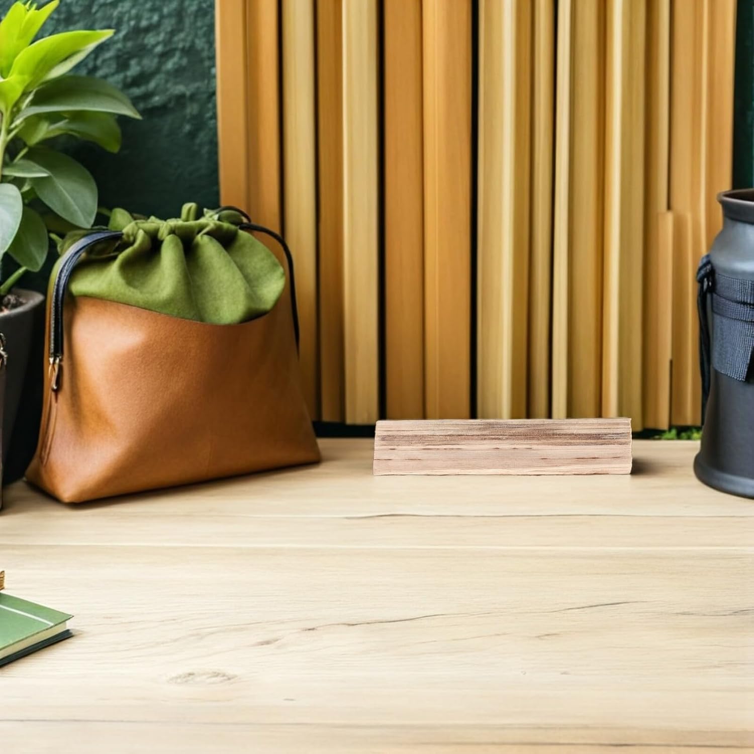 Garneck 10pcs Kiln-Dried Hardwood Firewood Logs for Cooking Smoking Campfire BBQ Wood-Fired Ovens Quick Ignition Fire Pit Wood for Heating and Roasting