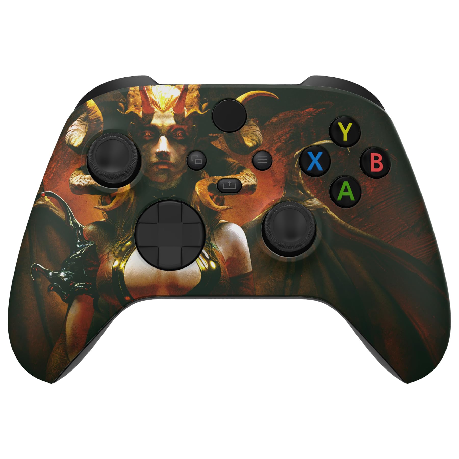 eXtremeRate Carcasa para Xbox Series S X Mando Protector Placa Frontal Funda Delantera Reemplazo Kit Cubierta Cover Shell para Xbox Series X S Control-No Incluye Mando(Mito Oriental) — view 30