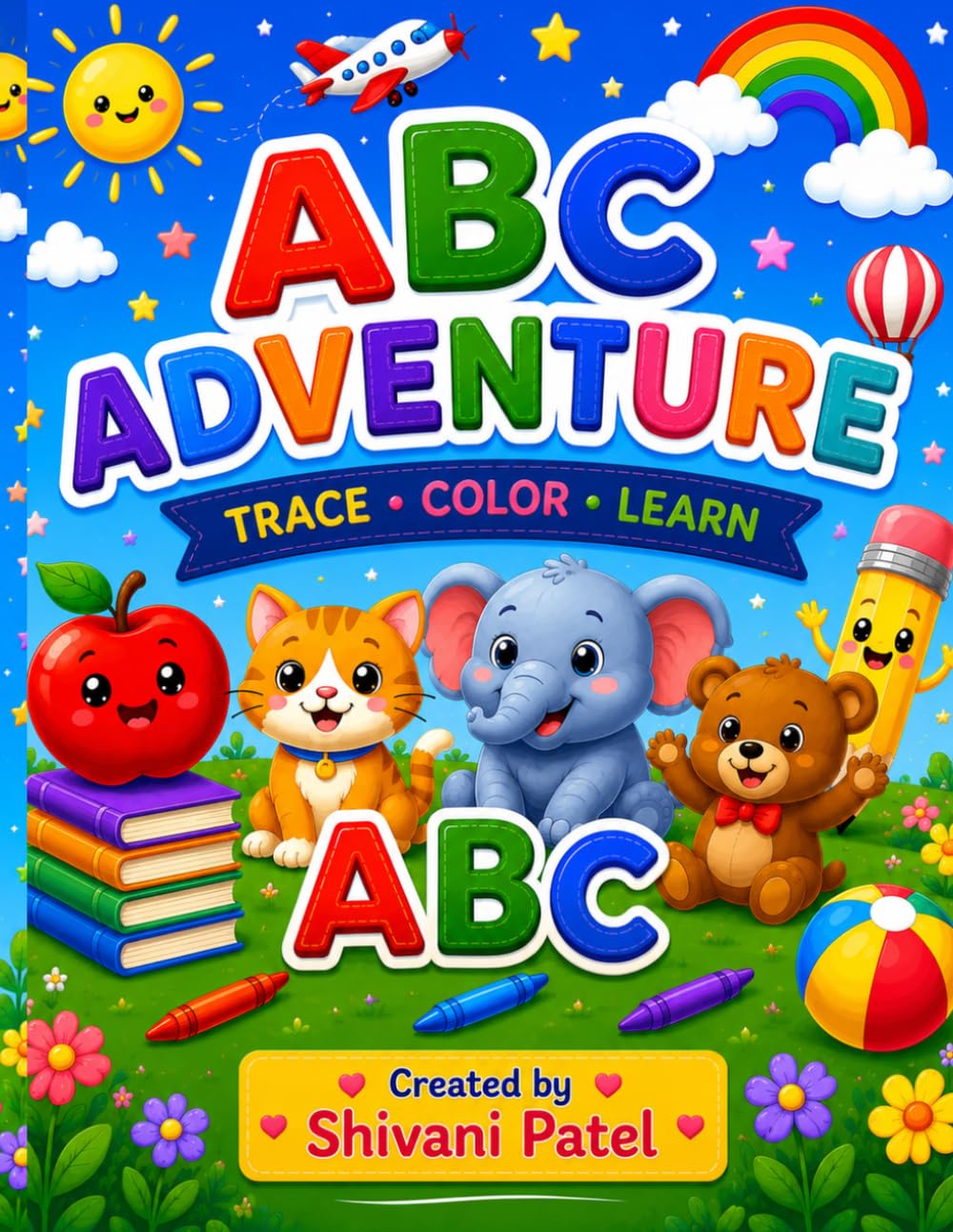 ABC Adventure Write & Color Book: Trace Letters, Learn ABC, Write Words & Color Fun Pictures