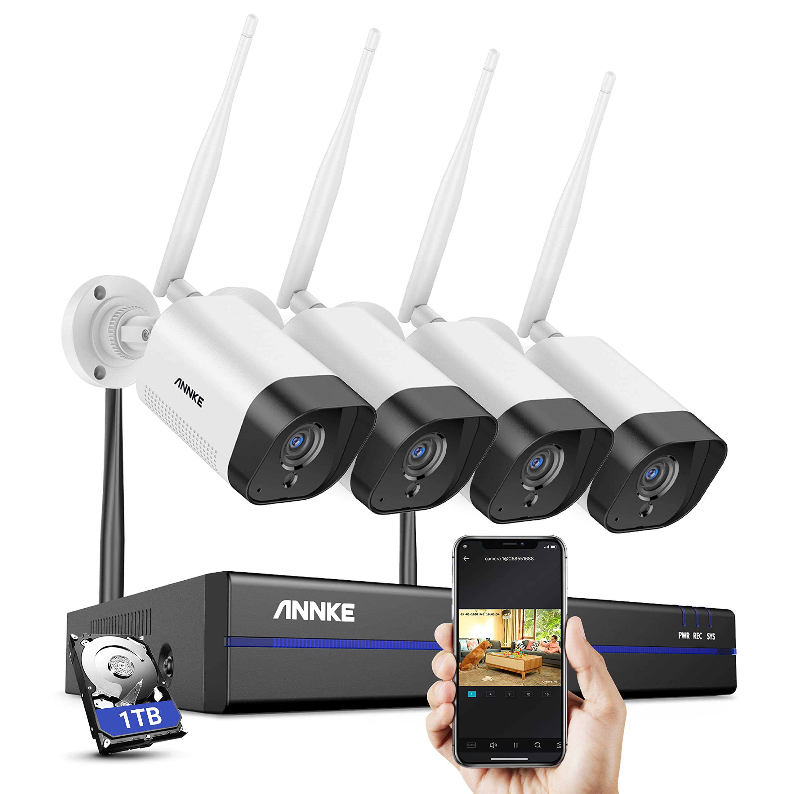 Buy [8CH Expandable] ANNKE WS300 5MP Wireless NVR Security System with
