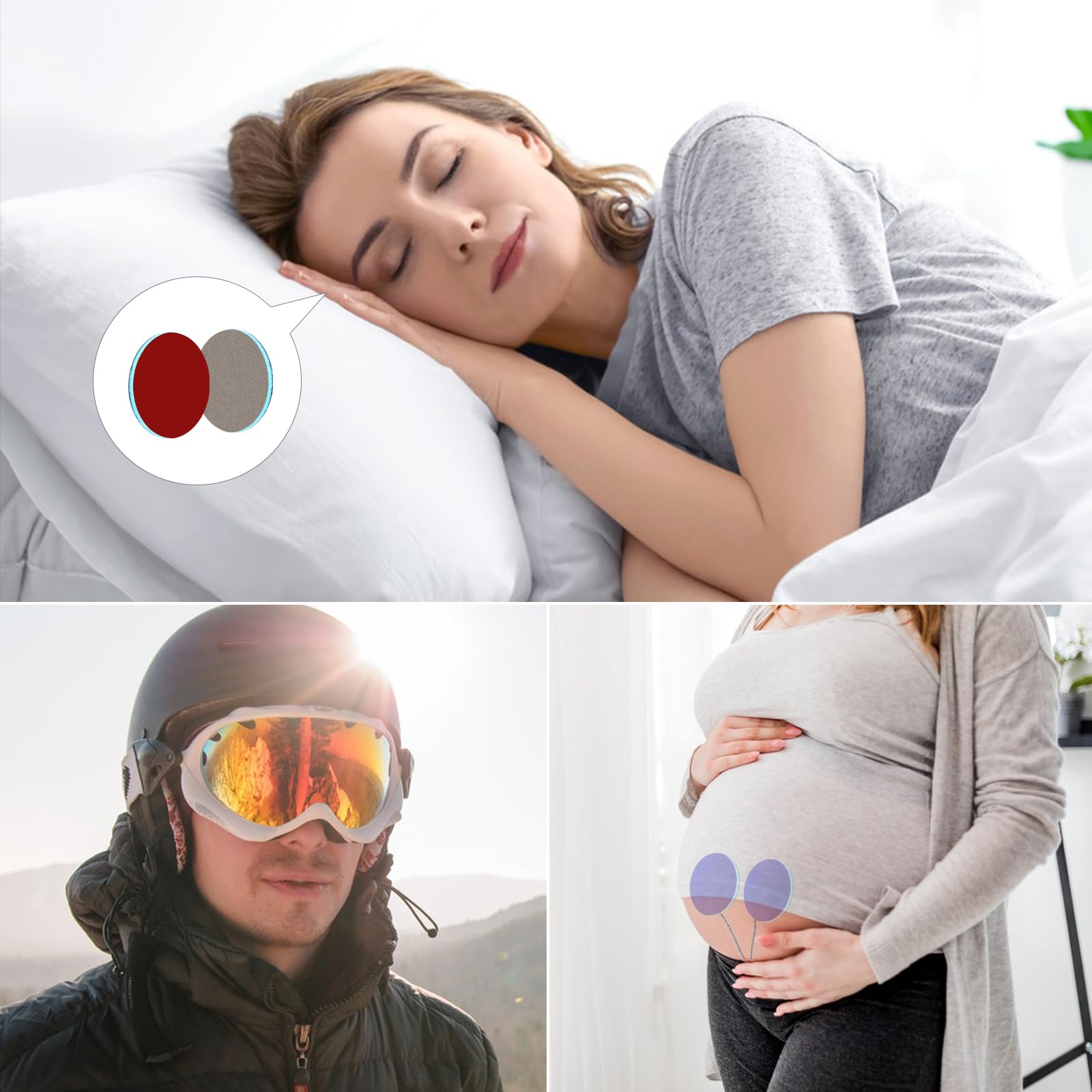 Kabelgebundene ultradünne Stereo-Lautsprecher, Schlafmusik, Sport-Kopfhörer für Seitenschläfer, Workout, Laufen, Yoga, Meditation (Typ C Klinke 1)