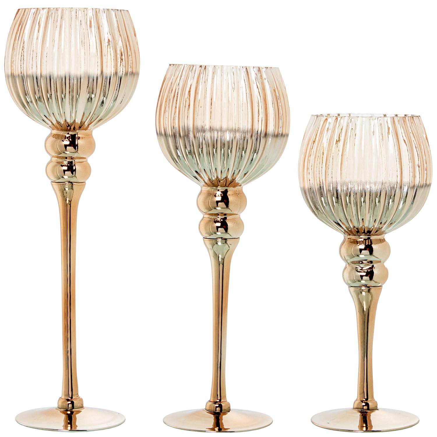 Coupes en cristal doré de prestige pour décoration haut de gamme