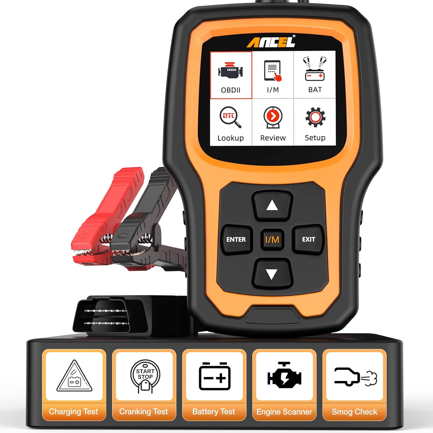 (Upgraded AD410 BA301) Car OBD2 Scanner 6V 12V Automotive Motorcycle