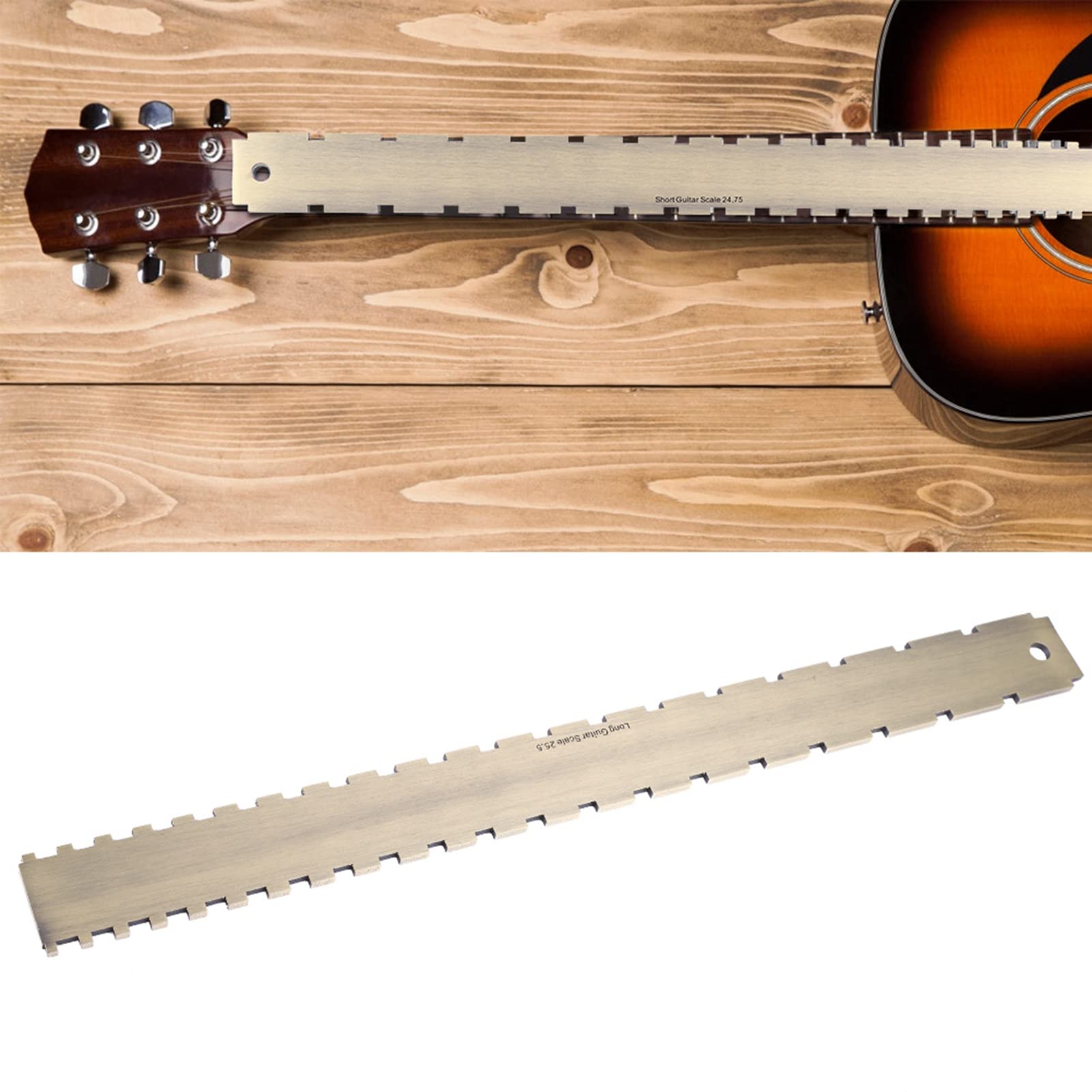 Règle De Réparation Pour Guitare - En Acier Inox, échelles 25,5" Et 24,75", Vérification Manche Et Cordes - 11