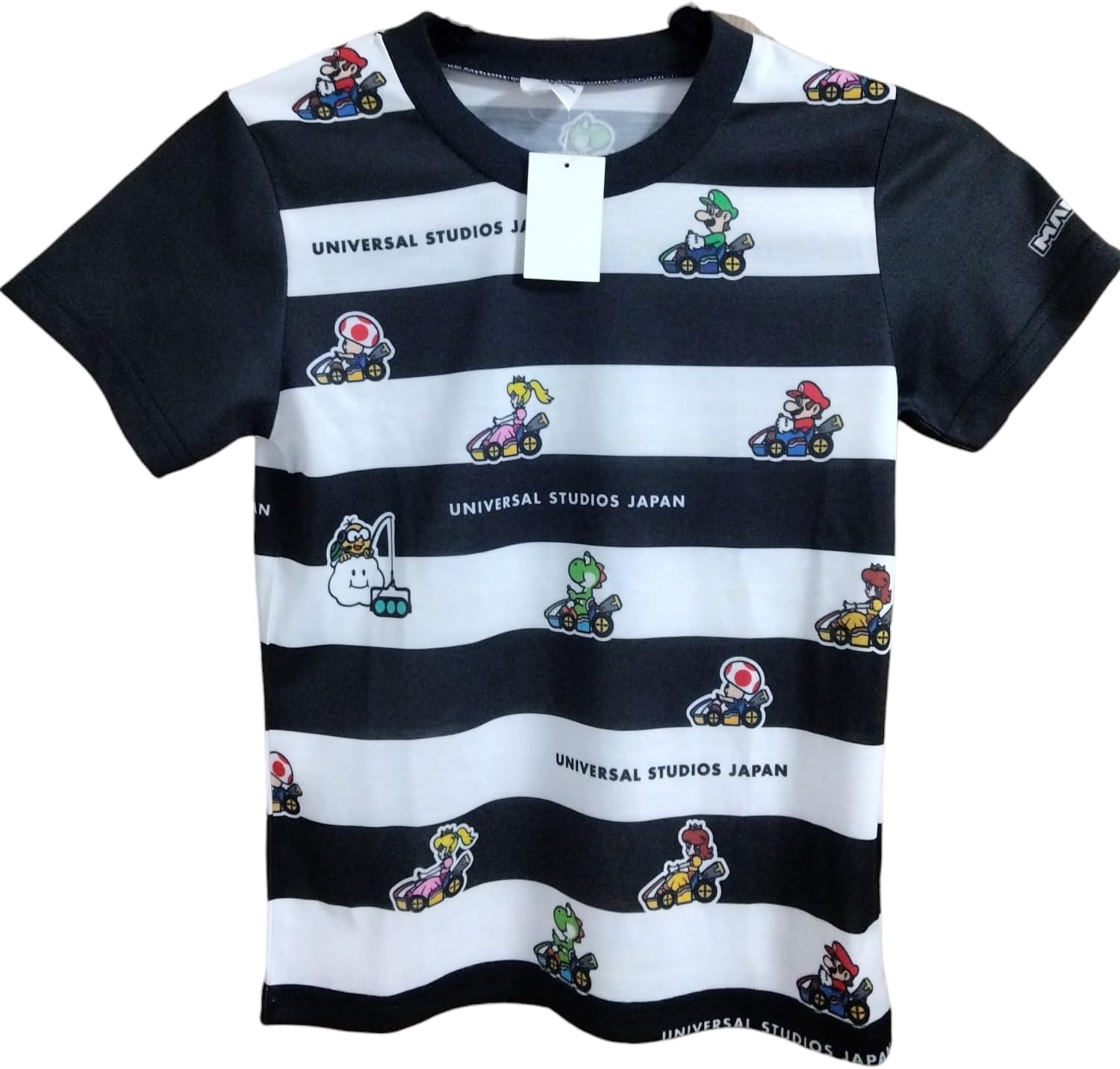 Amazon | USJ マリオ Tシャツ キッズ 総柄 110.130.150 (JP