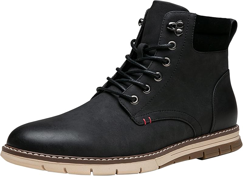 Vostey Boots for Men Casual Chukka Boots Waterproof Lace Up Dress Shoes