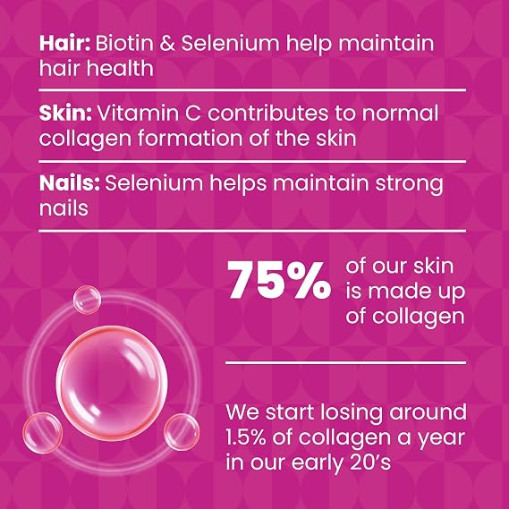 Haliborange Adult Beauty Collagen Chews for Skin, Hair & Nails, 30 Gummies