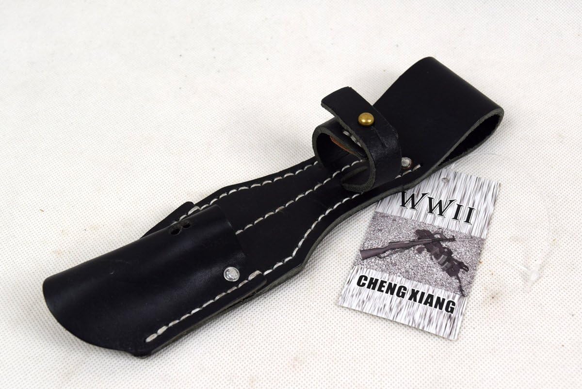 Replica WWII German 98K Bayonet Leather Frog Black