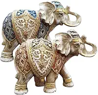 Elefante Indiano Estrelinha Sorte Enfeite Decorativo 18cm vibrante para a sua decoração.encantadora