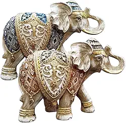 Elefante Indiano Estrelinha Sorte Enfeite Decorativo 18cm vibrante para a sua decoração.encantadora