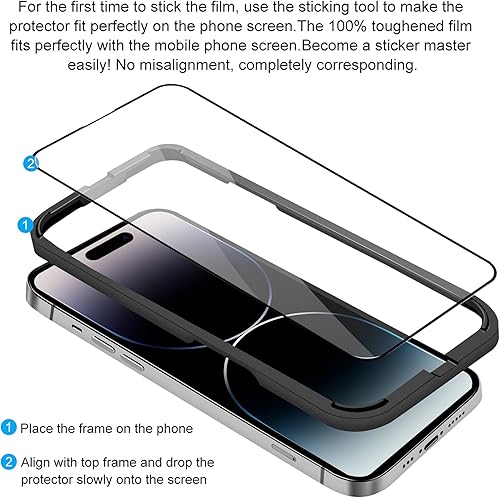 Miniatura 20 de Protector de pantalla de vidrio templado para iPhone 12 Pro Max (paquete de 3)