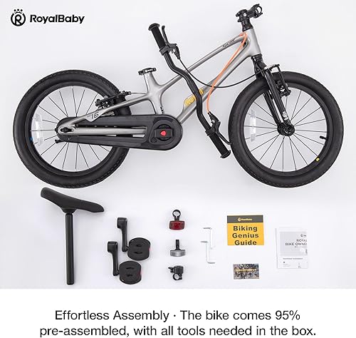 Miniatura 7 de RoyalBaby Magnesium Kids Bike Lightweight Alloy Children Sport Bicycle 141618 Inch Wheel for Boys Girls Ages 3+ Years