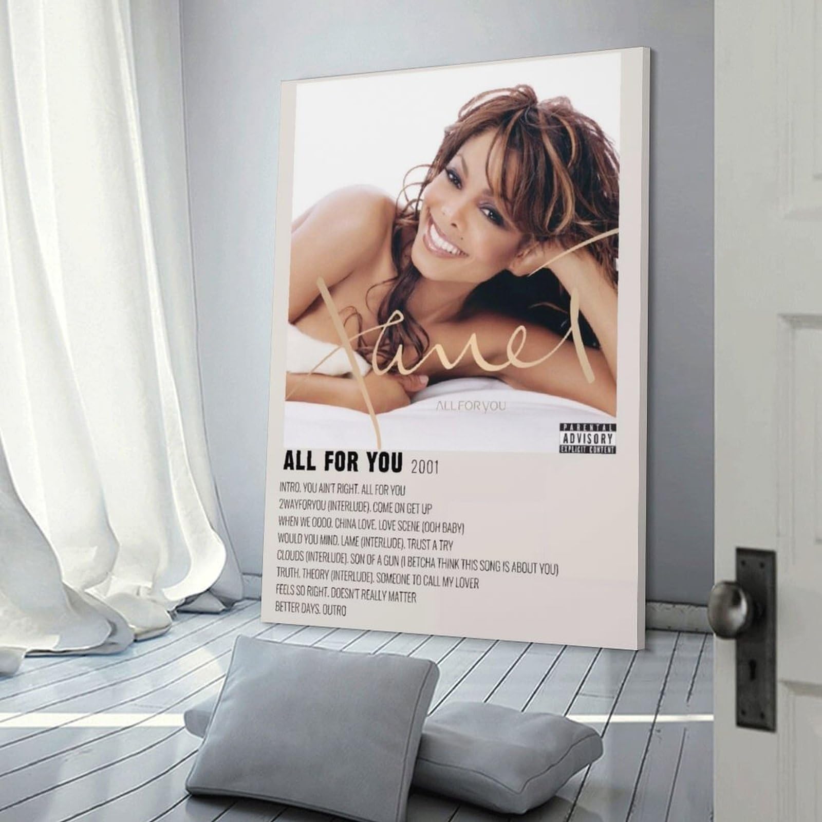 Amazon.com: IVNE HY5V Janet Jackson All for You Canvas Poster Wall