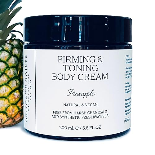 Crema corporal reafirmante y tonificante con retinol, 6.8 onzas líquidas, natural, orgánica, vegana y libre de crueldad animal