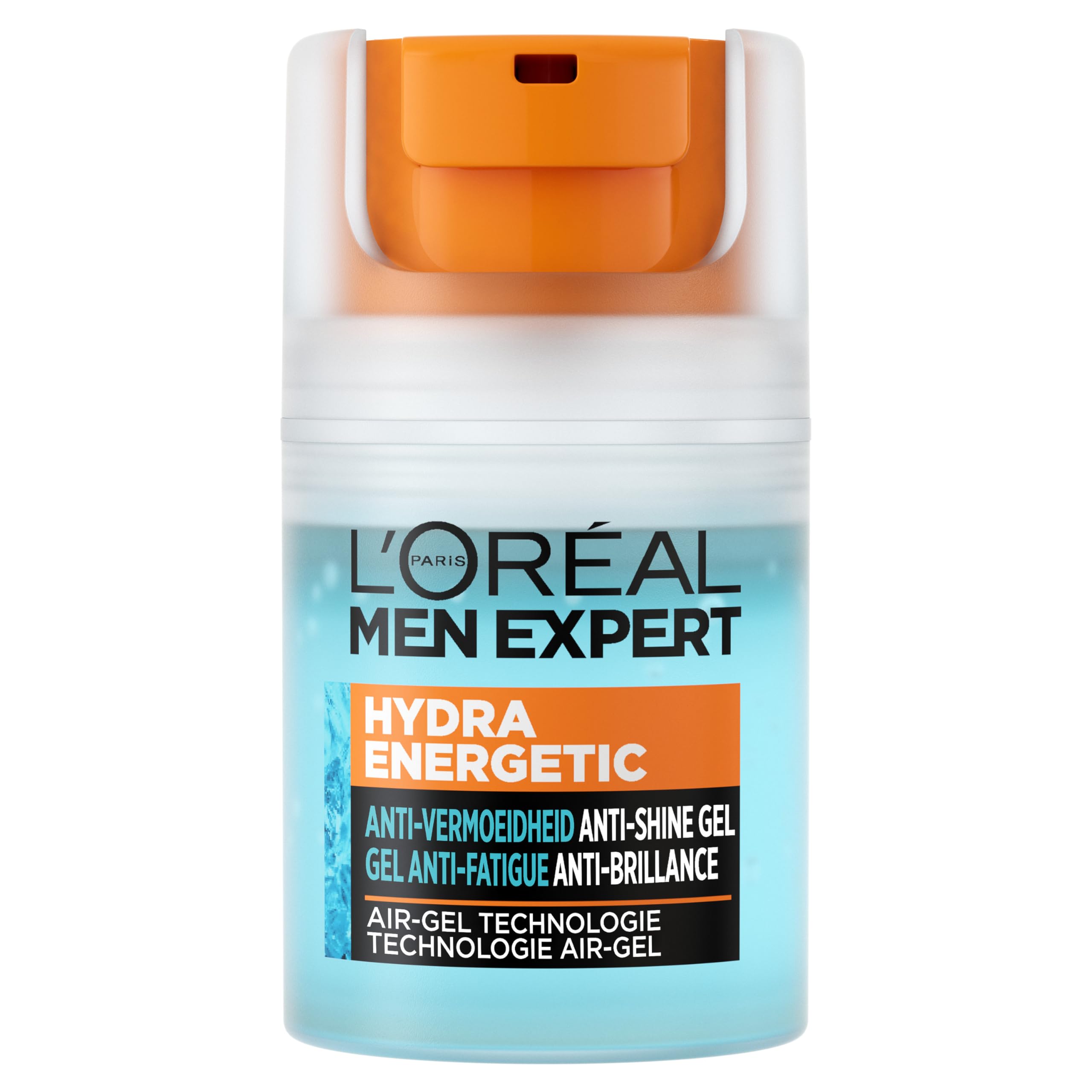 L'Oréal Men Expert Hydra Energetic Quenching Hydraterende Gel Moisturiser - Matterende Verfrissende Anti-Glans Gezichtsverzorging, Gezichtscrème voor Mannen – 50 ml