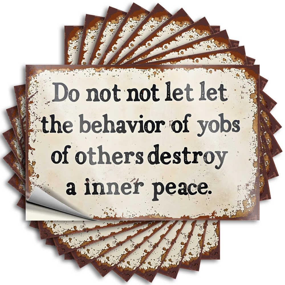Music Decor Bumper - Fire Teacher Tumbler Maintain Inner Peace Amidst External Chaos: A Reminder(8X12CM)