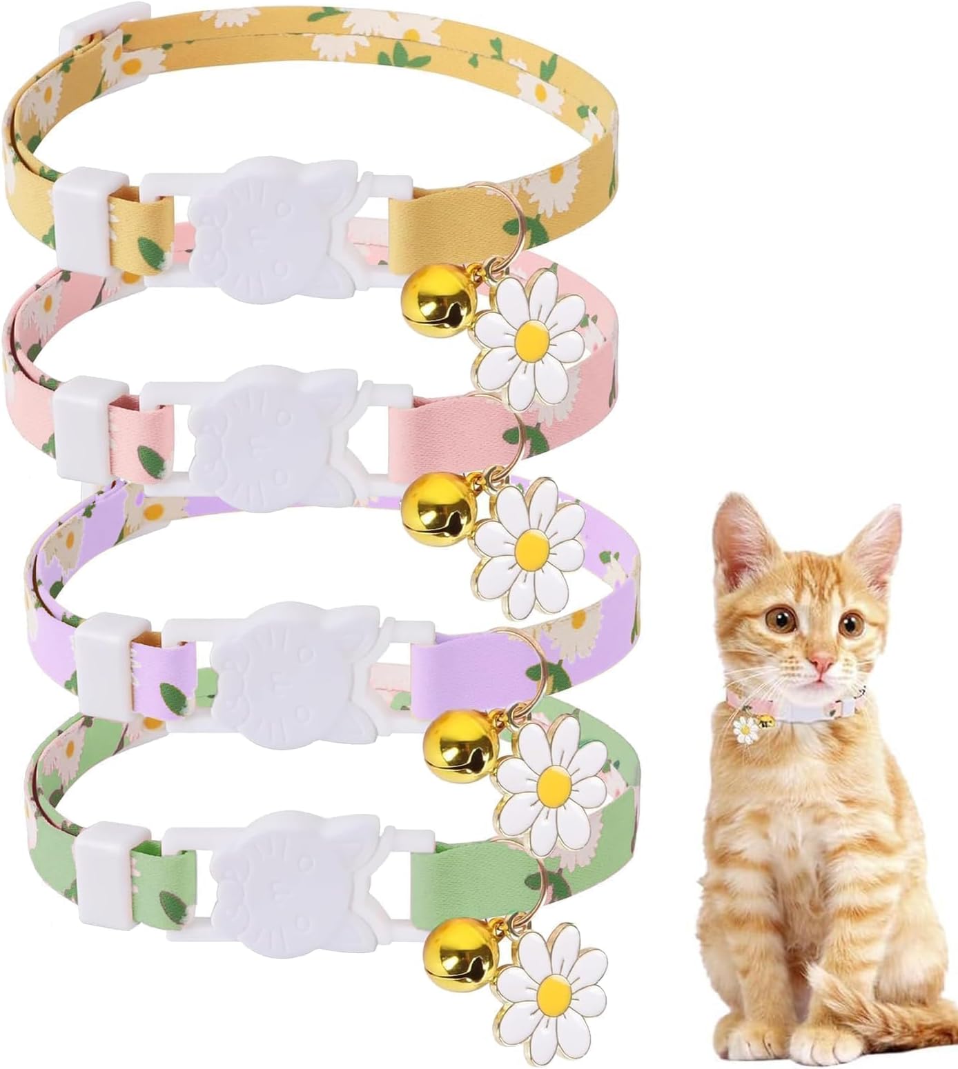 Colored Cat Collars Peppermint Stripes photo