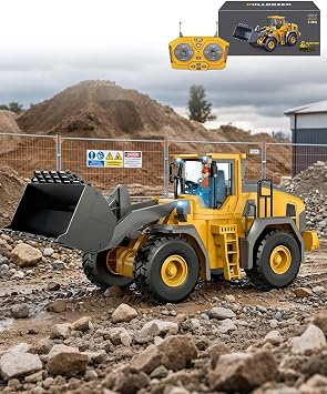 Construction Rc Set of 4, Rc Excavator for Adults, Command The Site Conquer The Dirt, Remote Control Excavators with 360 Rotation, Metal Parts, Little Builders, Big Action1pc-4