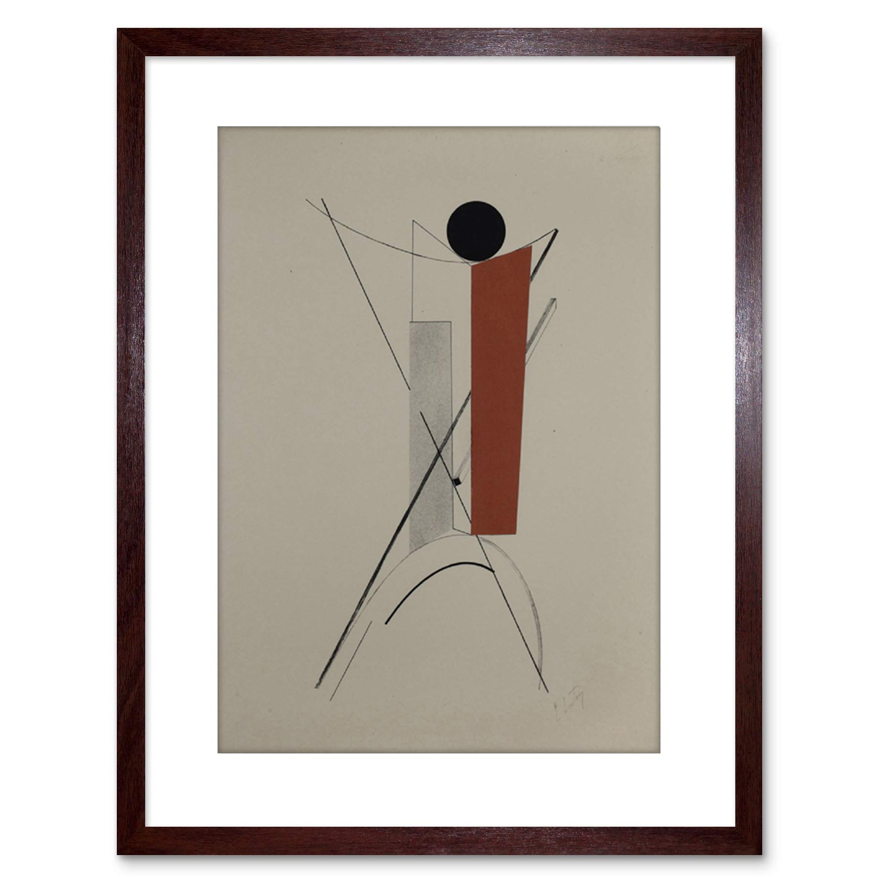 Wee Blue Coo PAINTING LAZAR EL LISSITZKY KESTNERMAPPE ROB LEVNIS FRAMED ART F97X12095