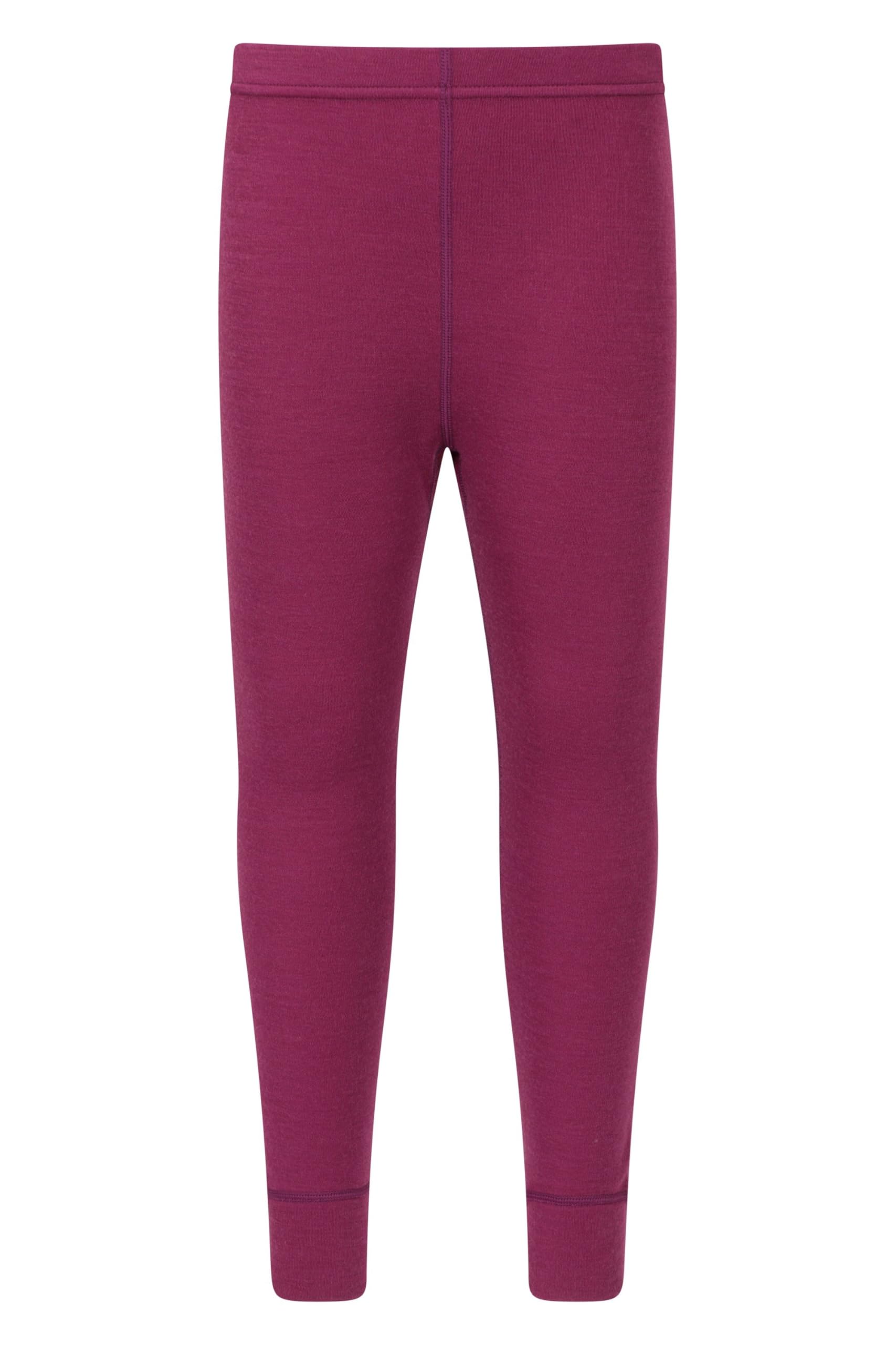 Mountain Warehouse Jaquard Kinder Merino Baselayer-Set Hellrosa 140