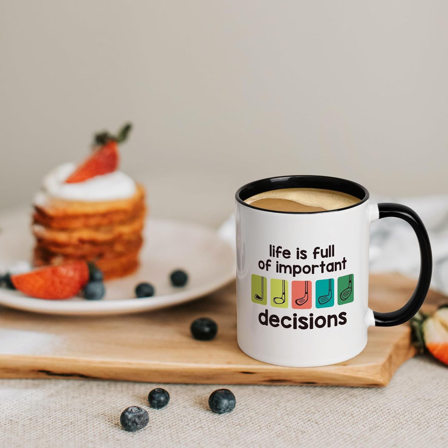 Maustic Golf Gifts for Men, Gifts for Golfers, Life is Full of Important Decisions Golf Mug, Fathers Day Golf Gifts for Dad, Golf Coffee Mug, Funny Christmas Golf Gifts for Dad Uncle Friends, 11 Oz - Image 3