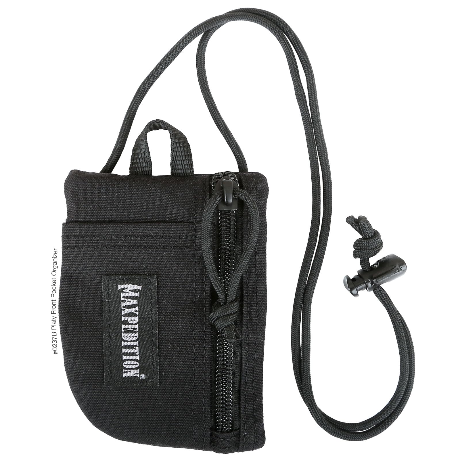 MAXPEDITION Platy Organiseur de poche, pochette à outils EDC durable pour homme, portefeuille tour de cou avec cordon en paracorde, peut contenir une lampe de poche, des outils multiples, un stylo, un