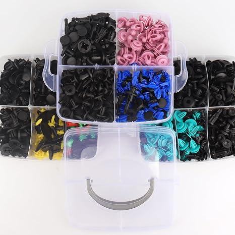 QIIYCCE 725PCS Car Push Retainer Clips & Auto Fasteners Assortment