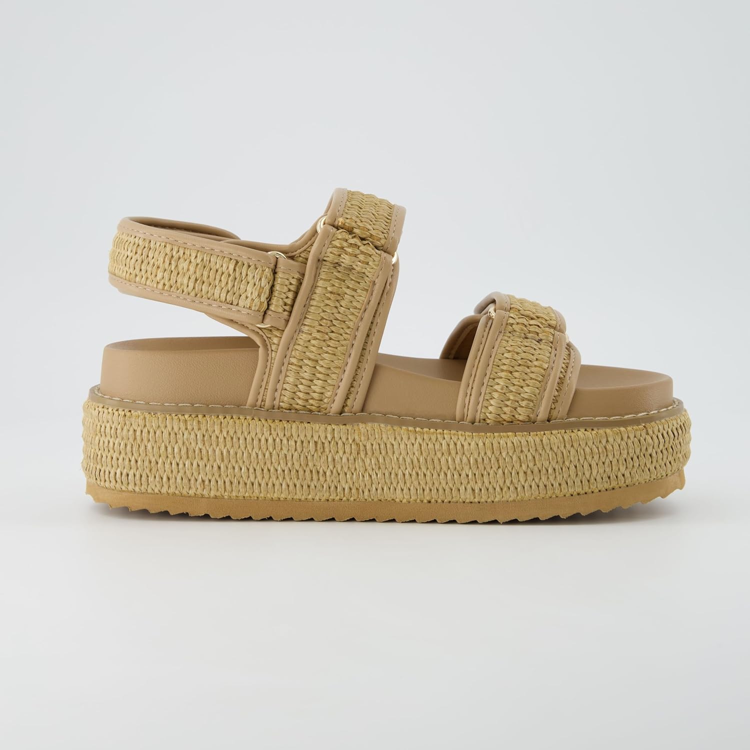 CUSHIONAIRE Women's Shore Raffia Platform Sandal With +Comfort, Wide Widths Available - Image 4