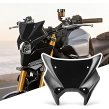 Motorcycle Windshield Windscreen Fit for MT-09 MT09 2024-2025 Wind Deflector Visor, Black Smoke