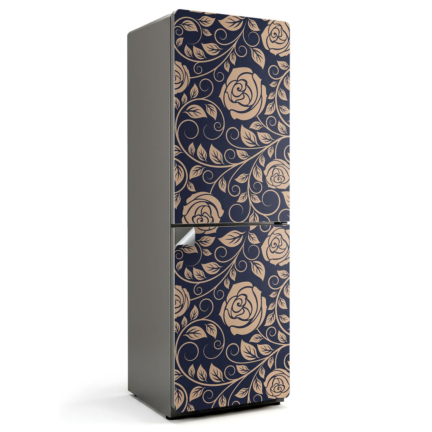 Autocollant Réfrigérateur 60x180 Décoration Cuisine Sticker Autocollant Floral Protection