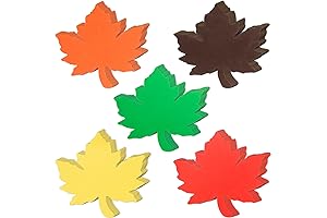 Maple Leaves Paper Cutouts - 360 Pcs Vibrant Autumn-Themed Cutouts for Festive...
