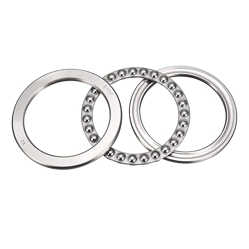 Miniatura 71 de uxcell 51110 rodamientos axiales de bolas 164.0 ft m x 229.7 ft m x 45.9 ft m de cromo de acero ABEC3 sola fila rodillo
