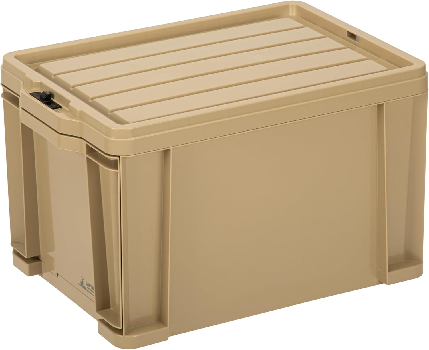 Captain Stag UW-1539 Outdoor Storage Box, Container, Lock Stocker, 7.1 gal (27 L) Capacity, With Locking Function, Stackable With Dividers, Made in Japan