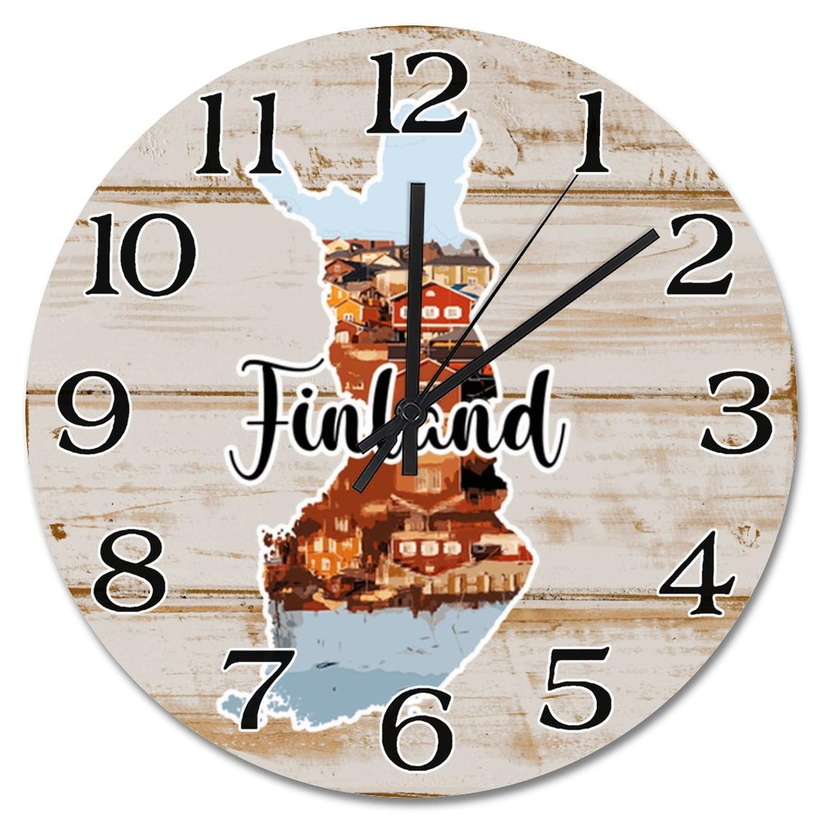 Horloge voyage Finlande, cadeau idéal pour passionnés