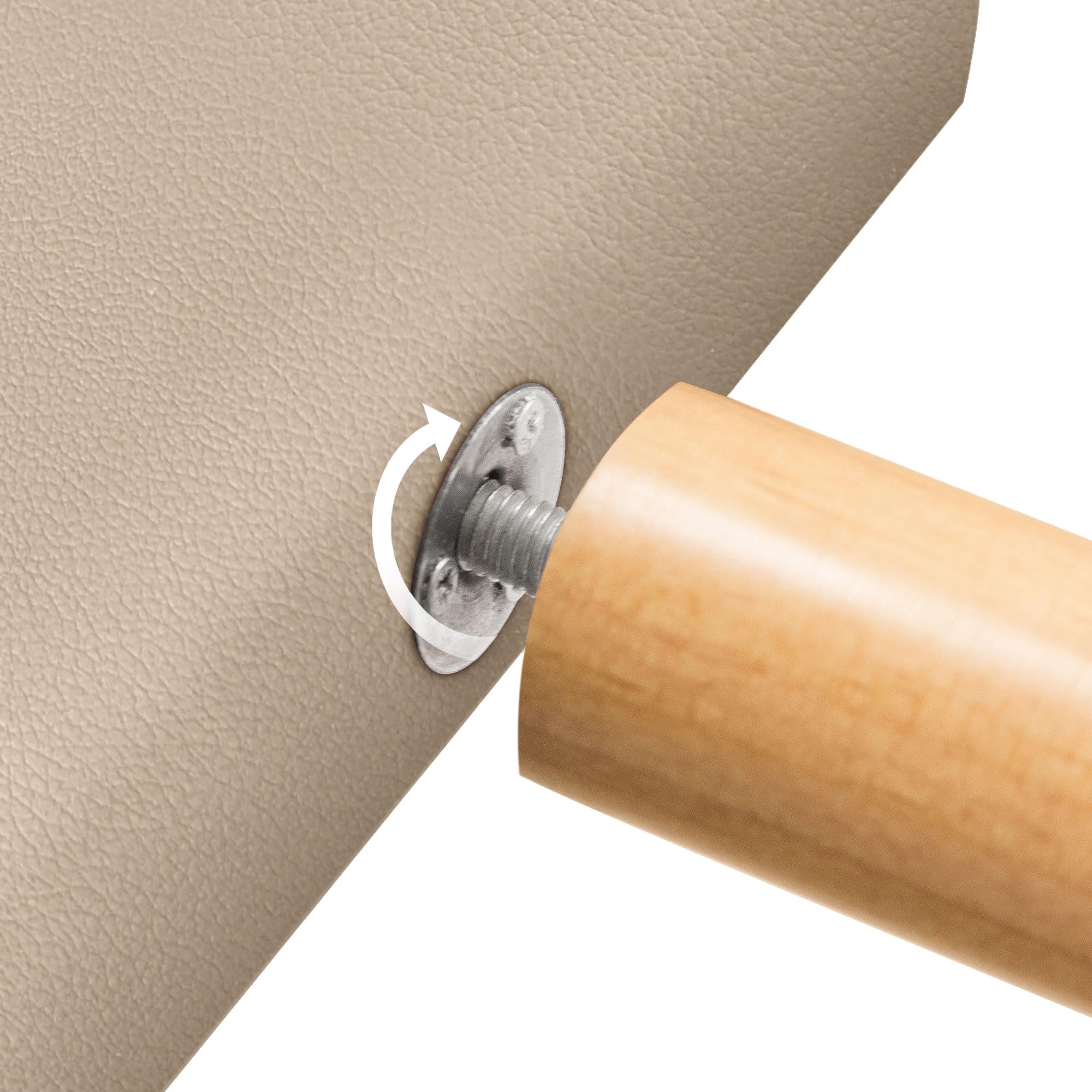 DHOME Testiera Imbottita Liscia in Similpelle Altezza 70CM Spessore 4cm e 8cm per Parete Acustica Testate Letto Pannello Fonoassorbente Camera da Letto (Similpelle Beige, 160cm, Spessore 8cm)