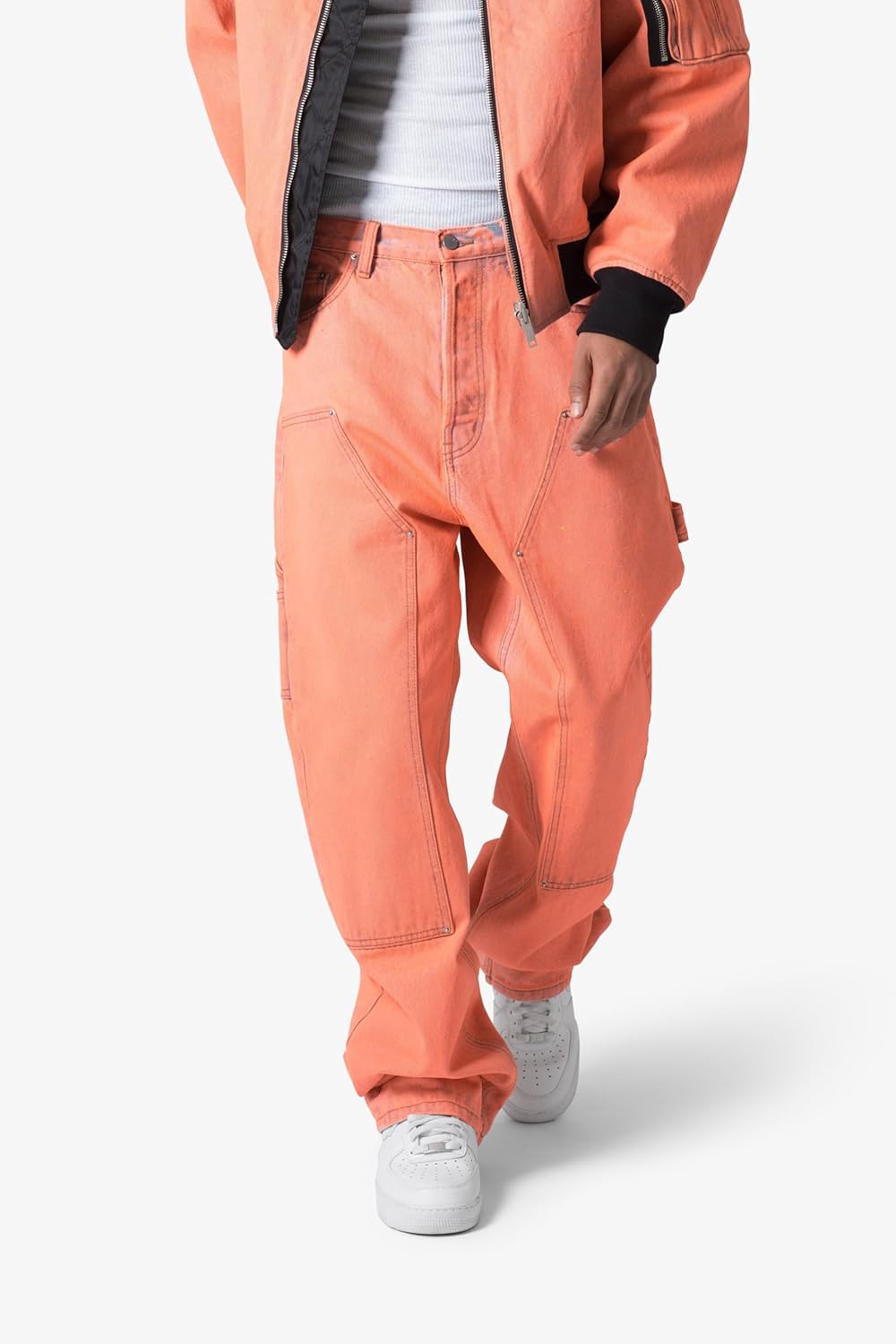 mnml Men's Men's Ultra Baggy Double Knee Denim - Orange