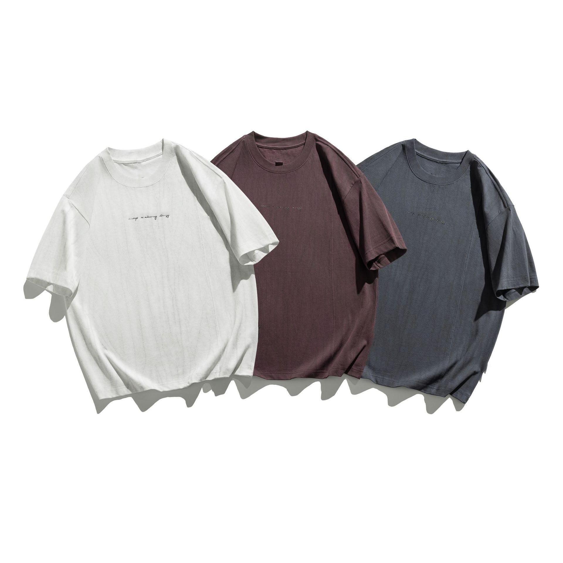 Herren T-Shirt Sommer Koreanisch Stil Vintage Bedruckt Kurzarm Oberteil