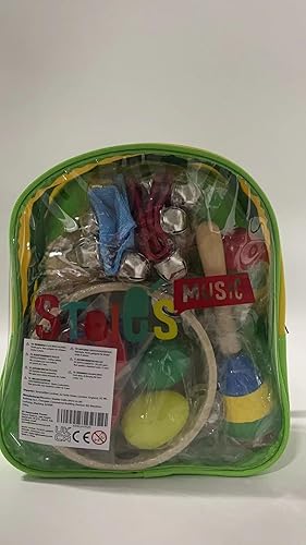 Miniatura 10 de Stoies Juego de 19 instrumentos musicales para niños pequeños de 3 a 5 años juguetes musicales de percusión de madera para bebés para niños pequeños
