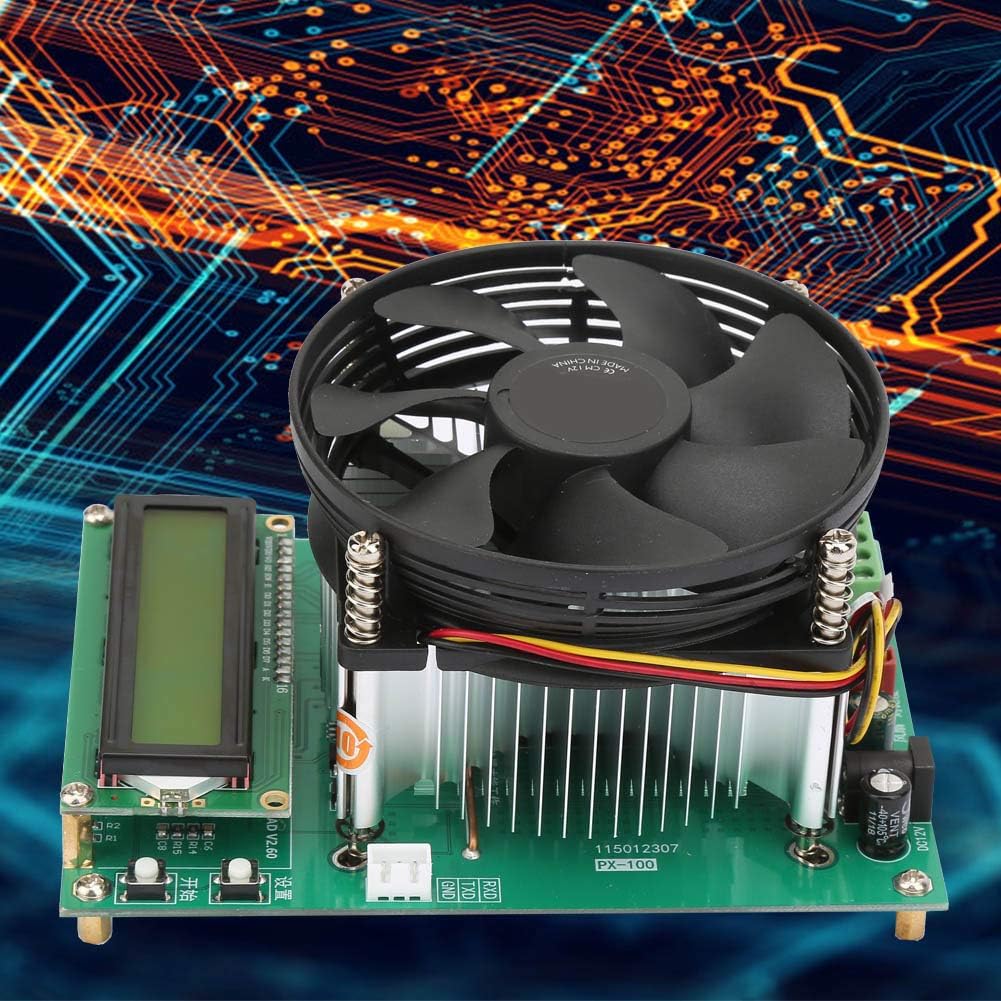 Vikye Electronic Load Battery Tester, 150W LCD Display Constant Current Capacity Testing Module Electronic Test Tool, Discharge Tester