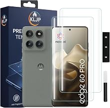 Advanced HD+ Curved UV Gorilla Tempered Glass Screen Protector Designed For moto edge 60/60 pro - Edge-To-Edge Protector Full Screen Coverage with Easy Installation Kit (Pack Of 2)