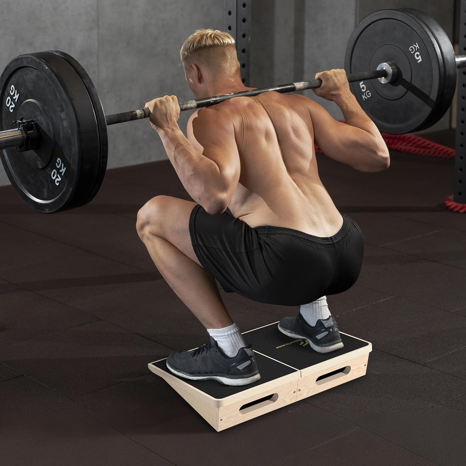 Sportneer Balance Board 15° Heavy Weight antiscivolo Squat Block