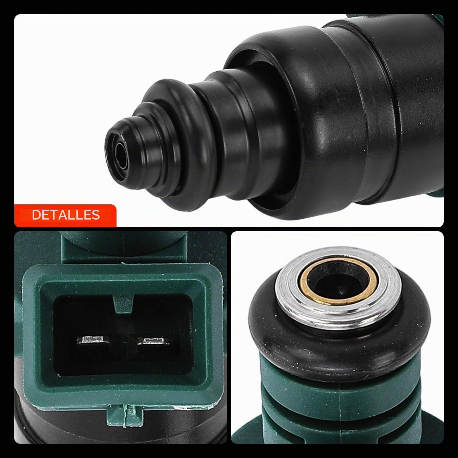 Frankberg 4 boquillas de inyector de combustible 037906031 | Compatible con: P.a.s.s.a.t Variante 35I 3A5, Golf IV Variante 1J5, Toledo I 1L2, A.l.h.a.m.b.r.a 7V8 7V9
