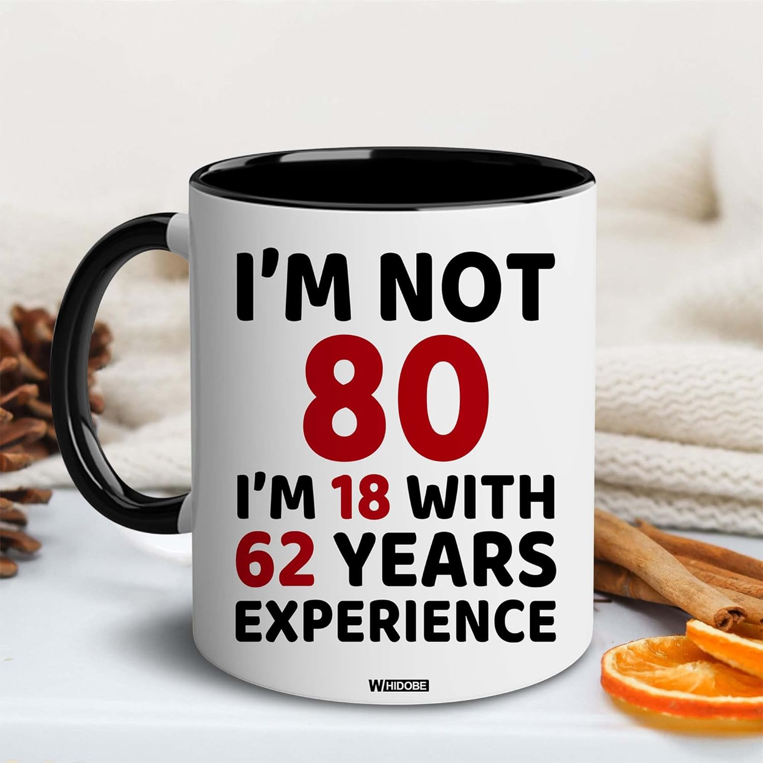 WHIDOBE 80th Birthday Gifts For Men, Women - Gift For 80 Year Old - 80th Gifts For Grandma, Grandpa - 1946 Birthday Gift For Mom, Dad - 80 Years Old Birthday Gifts Mug - Image 4